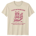 Raccoon I Got 99 Problems Donut Pun Quote Funny Animal T-Shirt