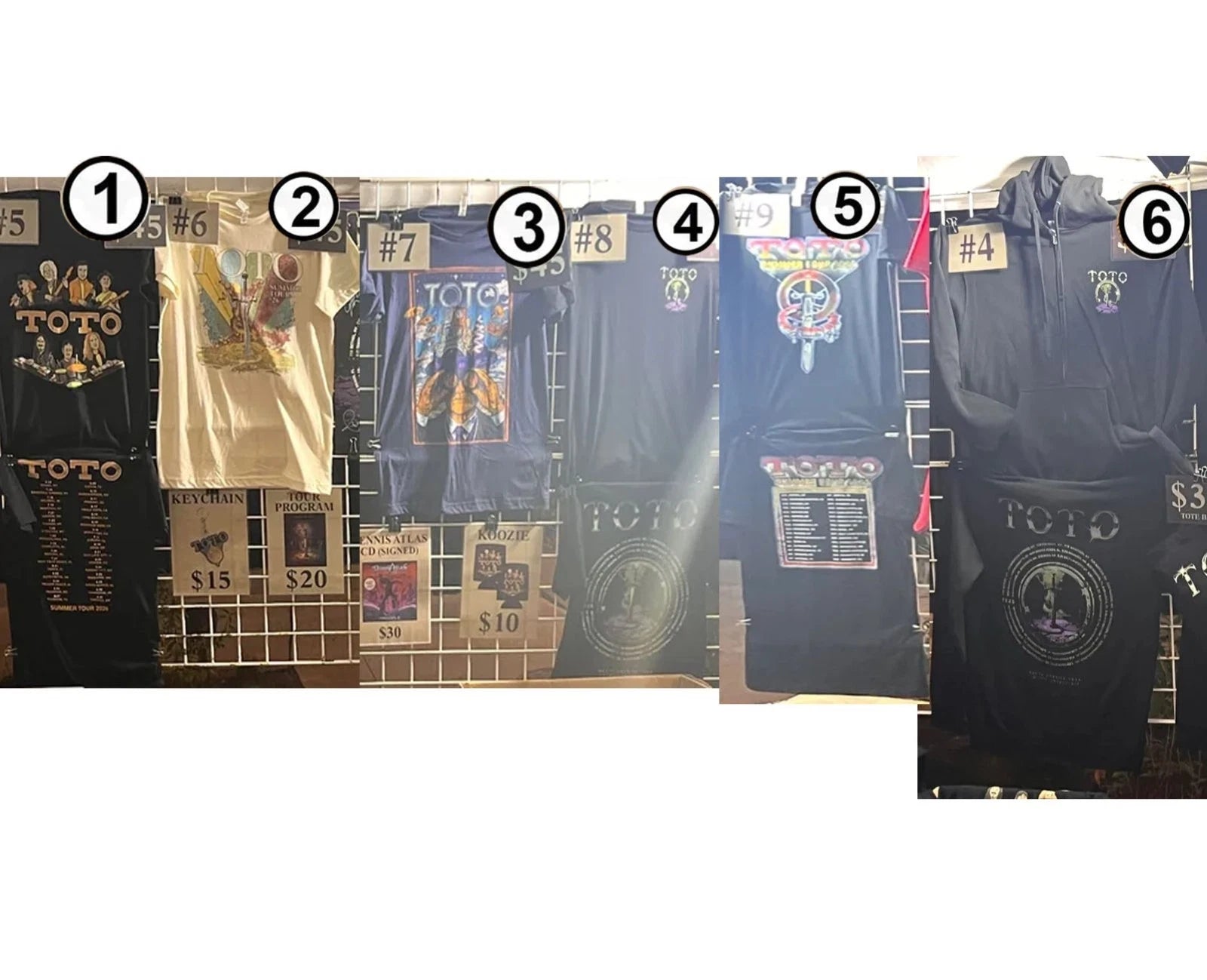 TOTO Summer Tour 2026 Cross Roads Band T Shirt  Or Hoodie Zip Reprint