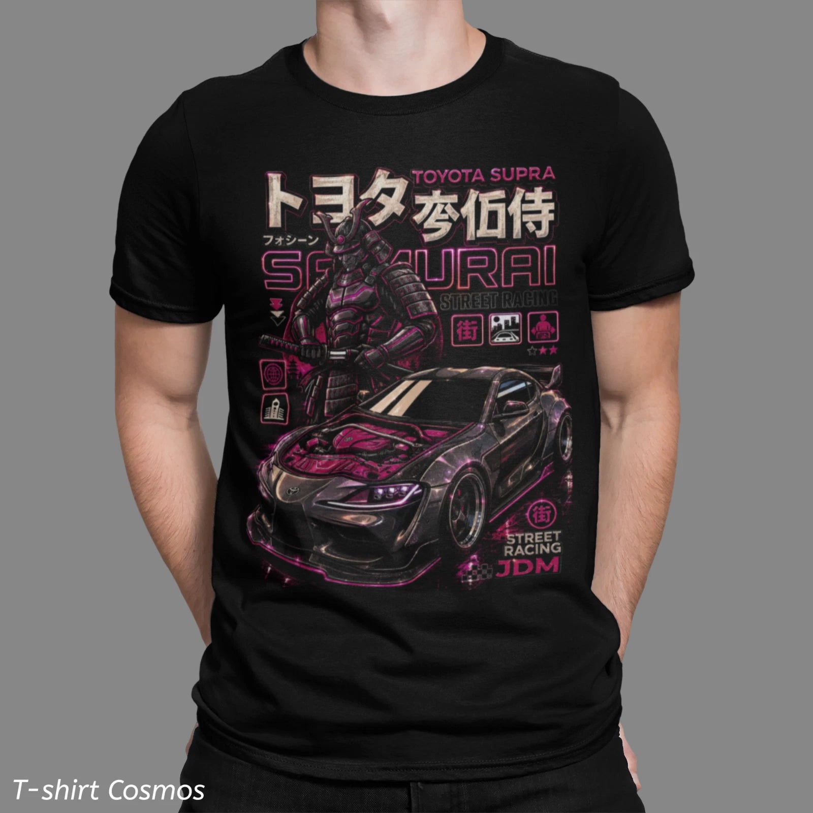Tokyo Samurai Supra Racing T-shirt, Fast & furios JDM Street Drifting style