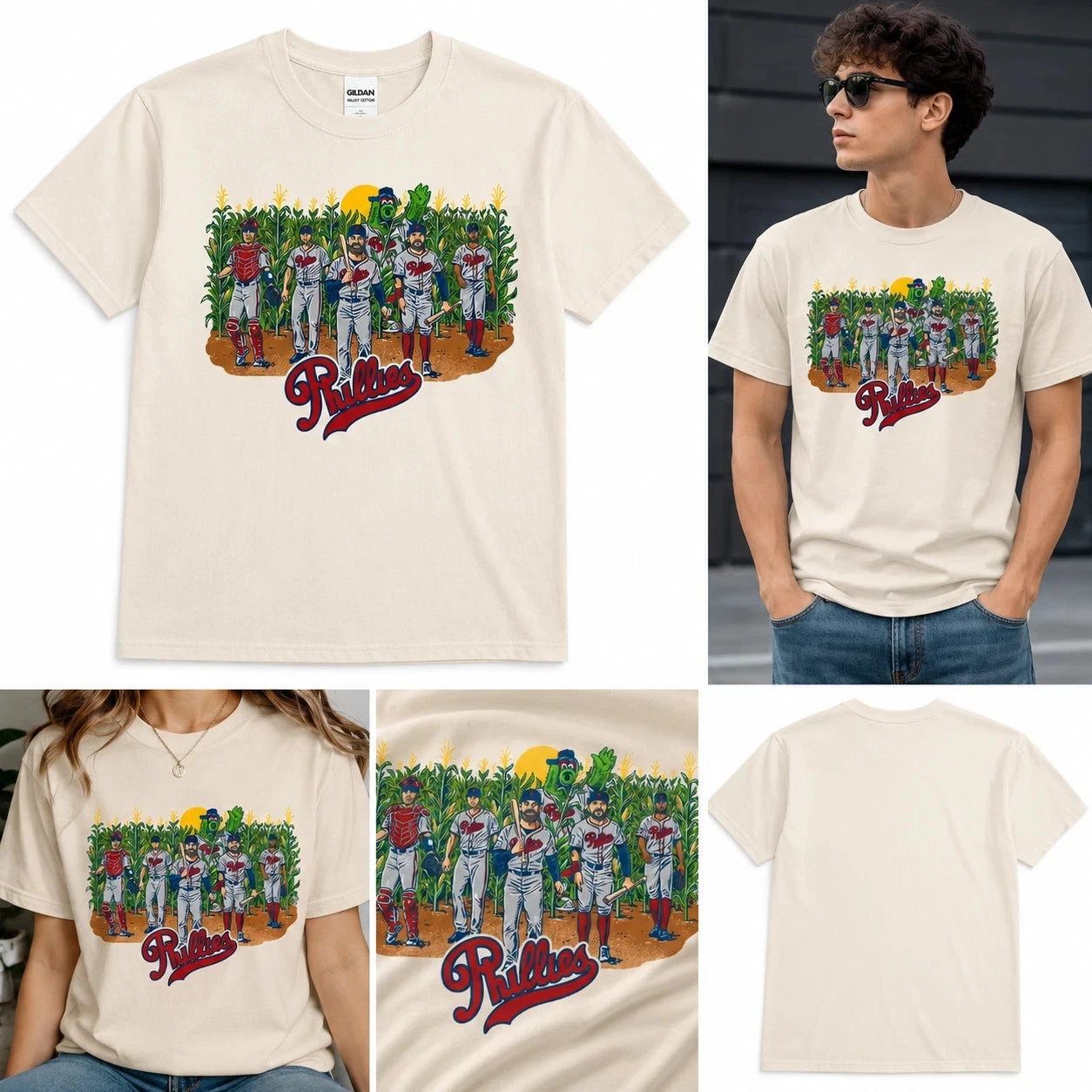 Phillies Field of Dreams Baseball Shirt Stadium Giveaway Style Graphic T-Shirt
