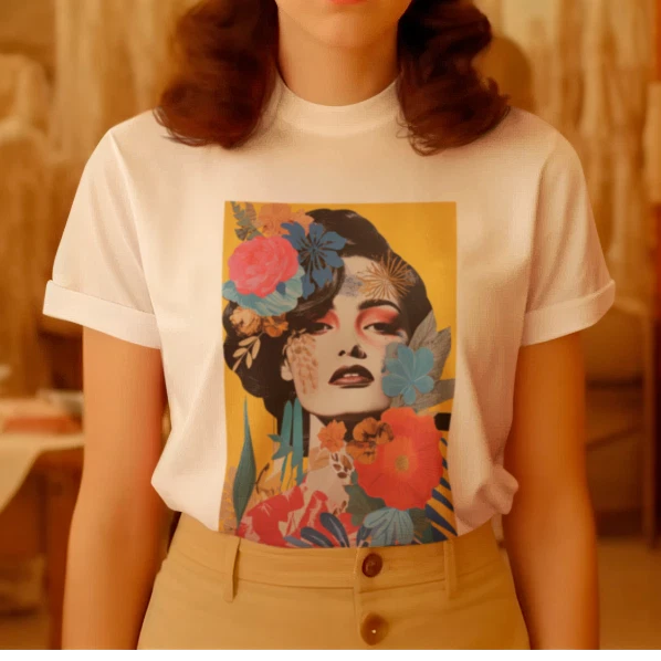 Abstract Women Art T shirt | Contemporary Watercolor | Modern Matisse Monet V2