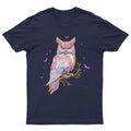 Mystical Rainbow Owl Fantasy T-Shirt Unisex Gift Retro Funny Nature Pet Lover