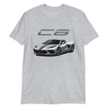 2021 Blade Silver Metallic vette C8 Owner Gift Short-Sleeve Unisex T-Shirt