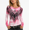 Xtreme Couture by Affliction Women's Long Sleeve Thermal Shirt Dealer