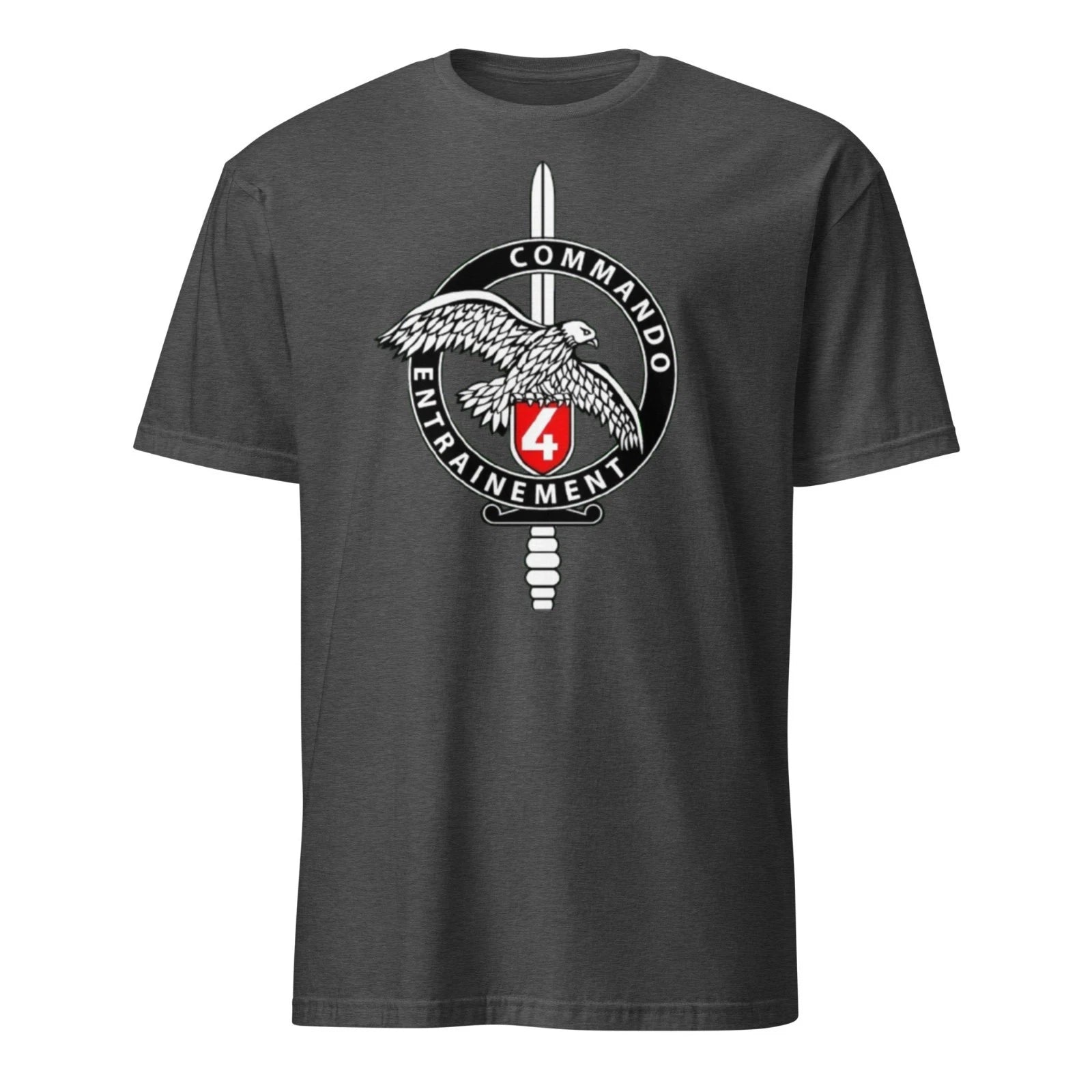 French Commando School 4 Shirt Military Tactical Army T-Shirt