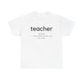 TEACHER definition Unisex Heavy Cotton Tee