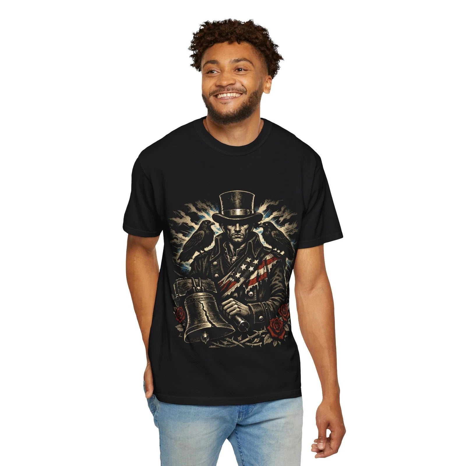 America 250th Anniversary Shirt 1776 Reborn Gothic Patriotic Graphic Tee