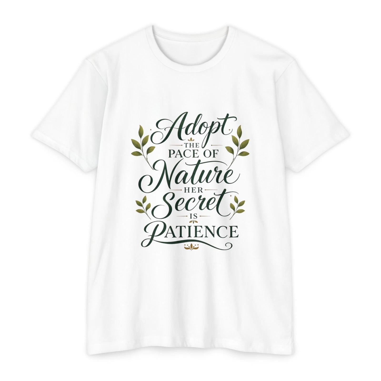 Pace of Nature Transparent CVC Tee Unisex Earthy Aesthetic Made in USA