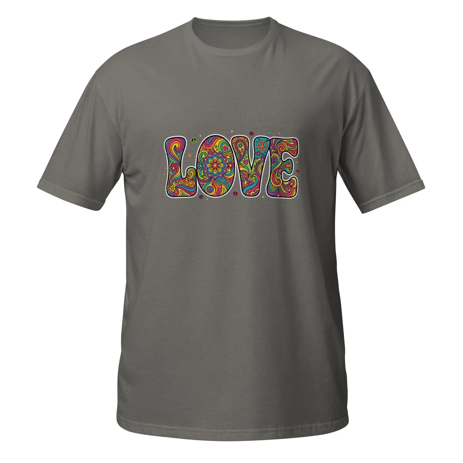 LOVE Hand Drawn Doodle Graphic T-Shirt Trendy Unisex Tee