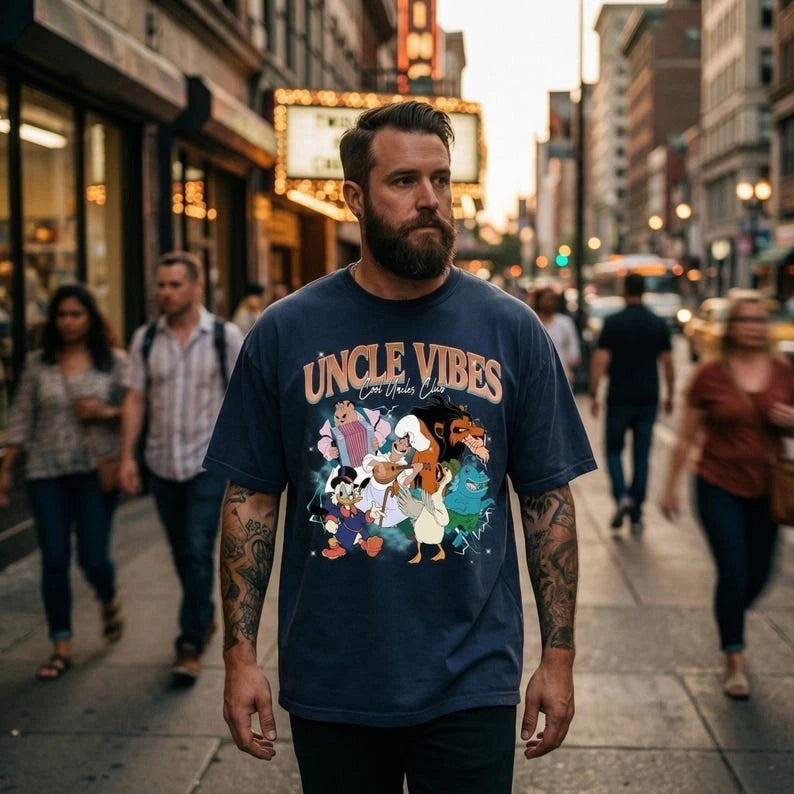 Retro Dad Vibes Cool Dads Club Cartoon Dad Characters Group Tshirt Men Women