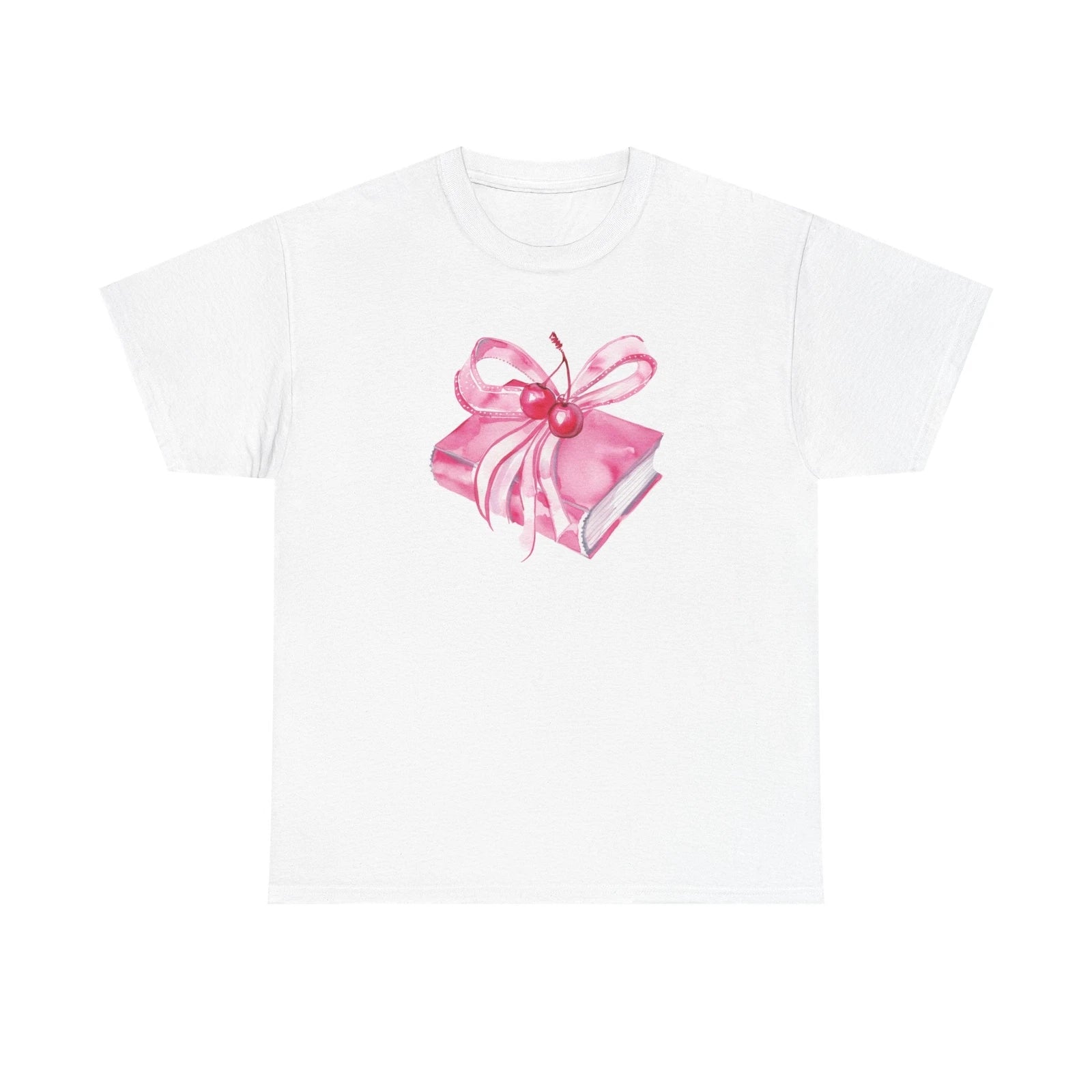 Gift-Themed Unisex Heavy Cotton Tee, Cute Gift Shirt, Birthday Apparel, Holiday