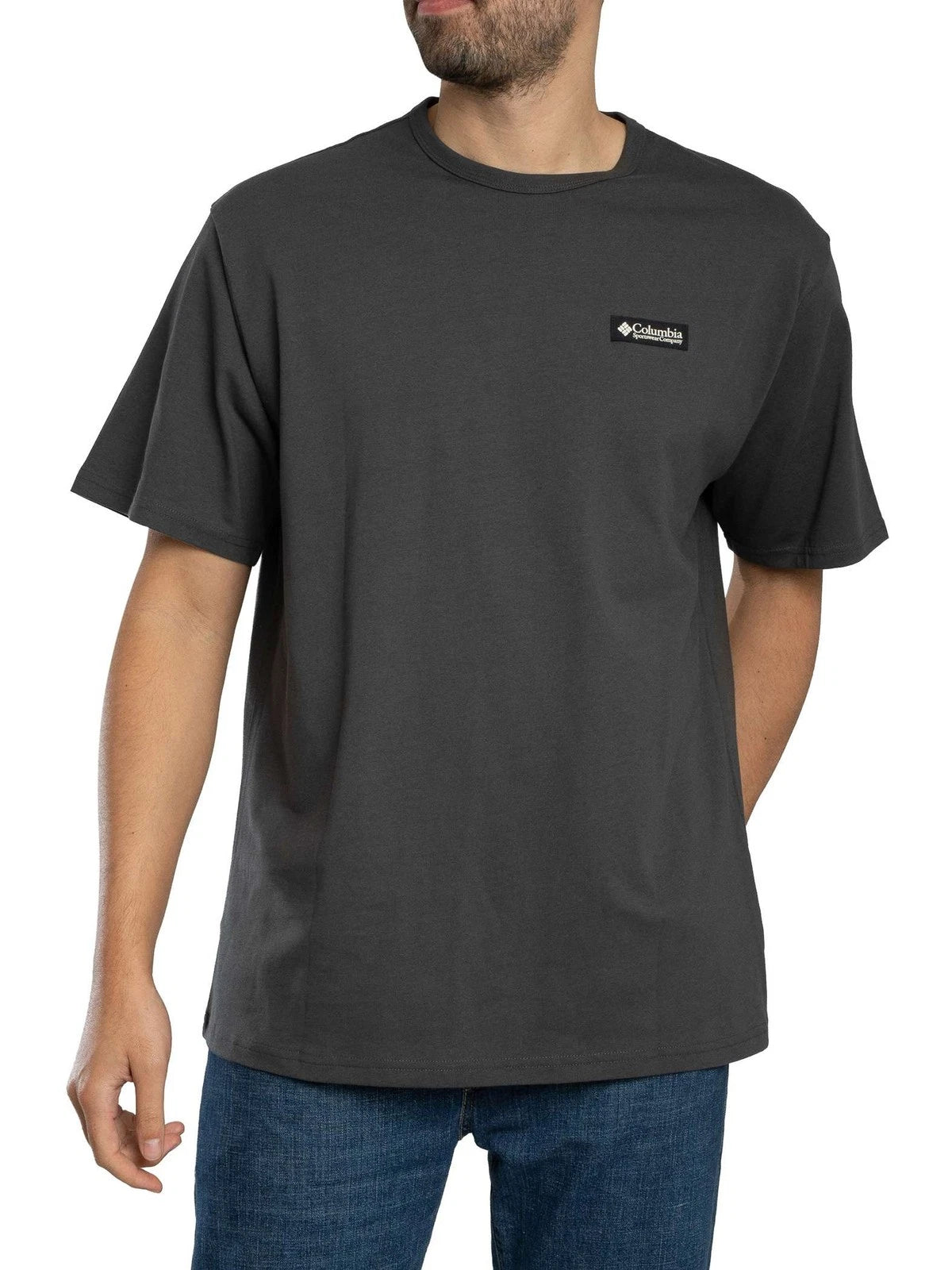 Columbia Men's Heavyweight Iconic T-Shirt, Grey