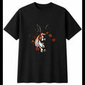 Lop Rabbit Fantasy Art Cute Mens T-Shirt Black 100% Cotton Adorable Graphic Tee