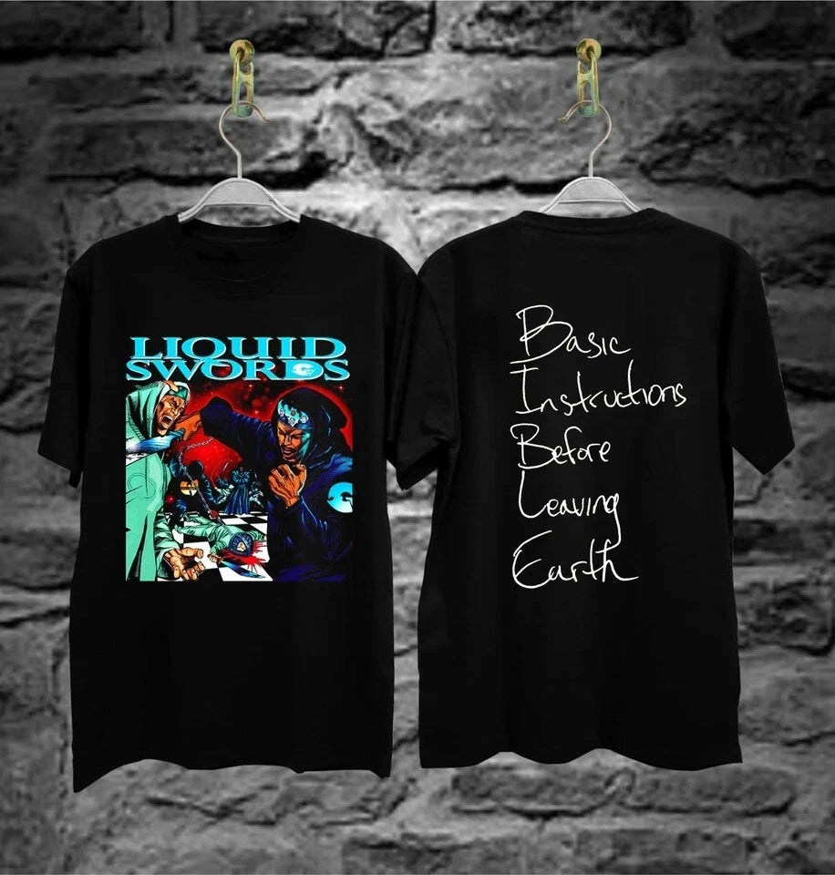 liquid swords gza hiphop basiz instrustion before leaving t shirt unisex