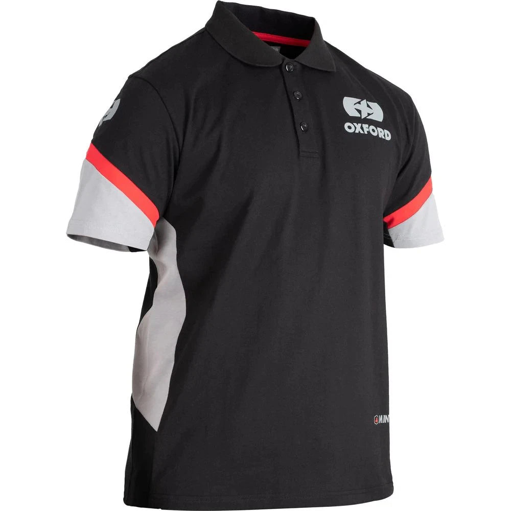 Oxford Racing Fashionable Casual Wear Polo T-Shirt Black