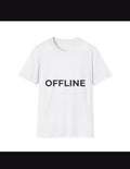 Minimalist OFFLINE T-Shirt Men Women Oversized Streetwear Aesthetic T shirt