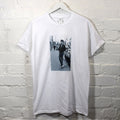 Actual Fact Sid Vicious BW Sex Pistols Printed White T-shirt Punk Tee