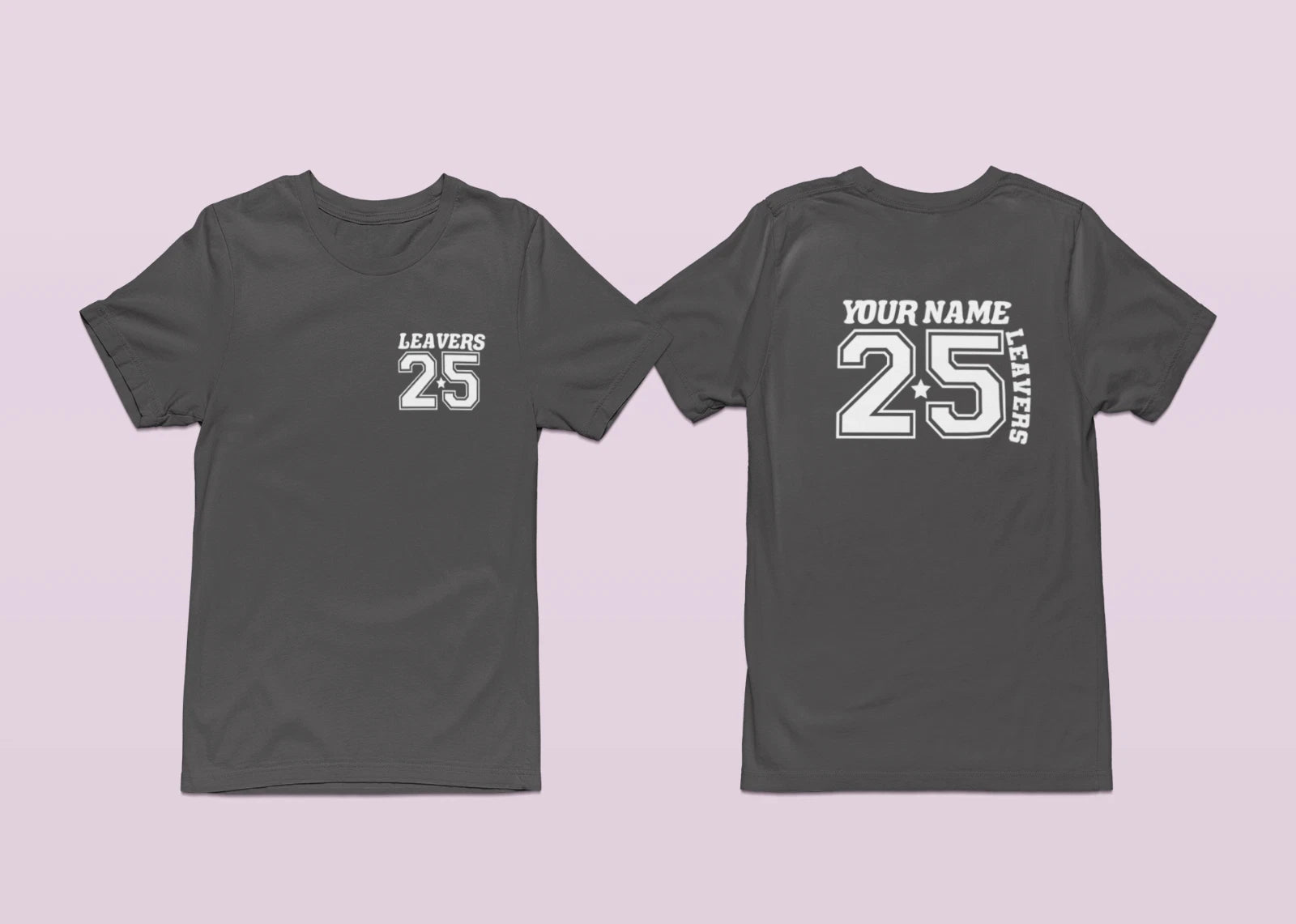 Personalised Custom Leavers 2026 T-Shirt Your Name School Students Party Gifts