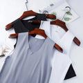 Men's Ice Silk Vest Lightweight Sports Summer Wear Sleeveless T-shirt Tank