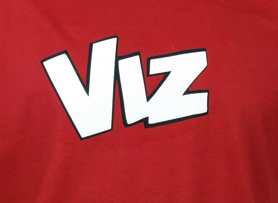 VIZ  -  Retro Comic Book FUNNY SLOGAN MENS UNISEX RED T-SHIRT