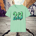 LA, Urban Graffiti Style T-Shirt, 213 Graphic Tee