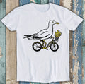 Seagull On Bike Bird Fries Cycle Parody Meme Funny Unisex Gift Tee T Shirt M2943
