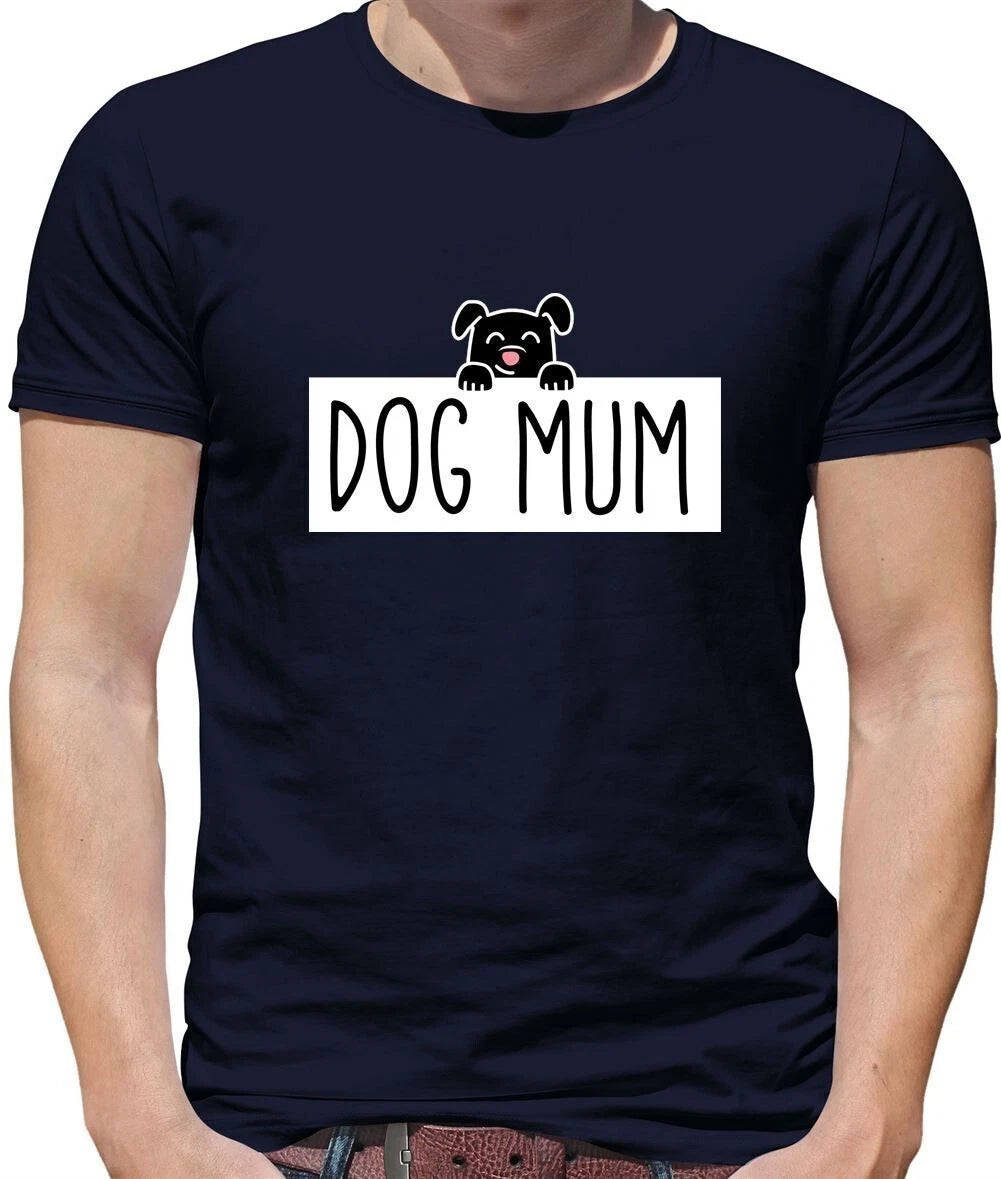 Dog Mum - Mens T-Shirt - Puppy Dog Owner Pet Lover Cute Adorable