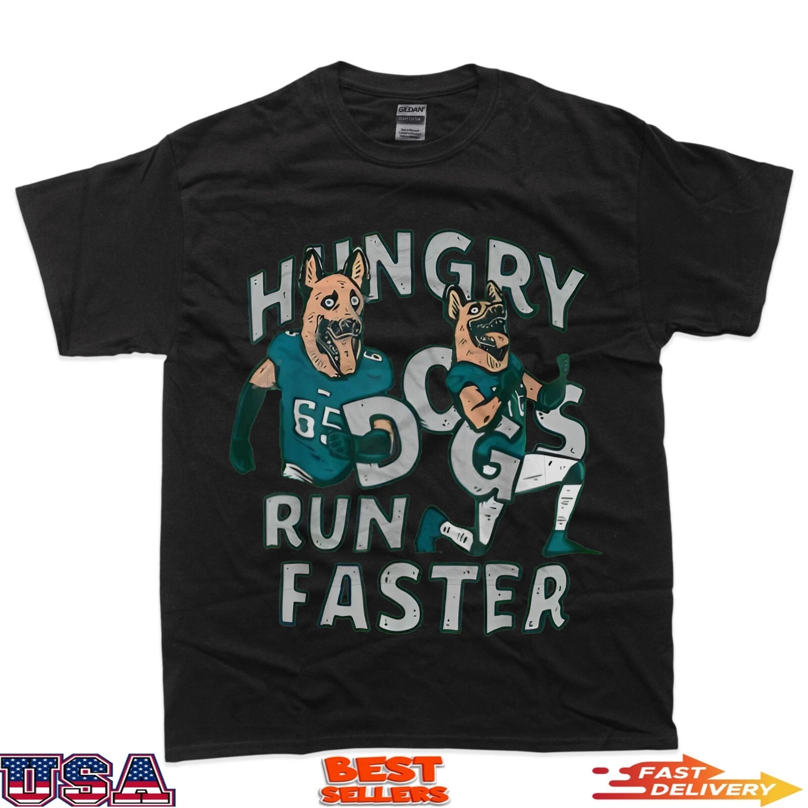 Funny Hungry Dogs Run Faster T-Shirt