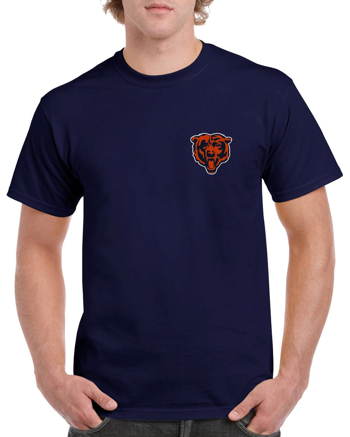 Bears Chest T-Shirt Chicago Football C Da GCB03