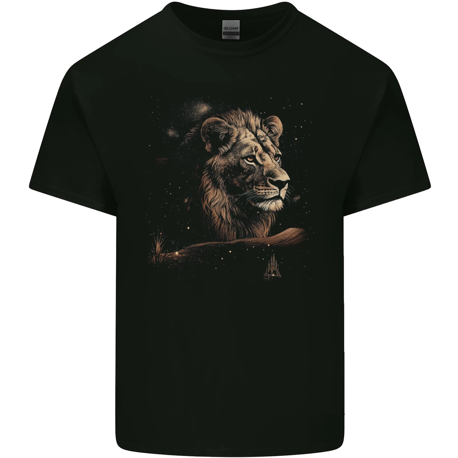 A Pensive Lion in the Desert Mens Light Cotton T-Shirt