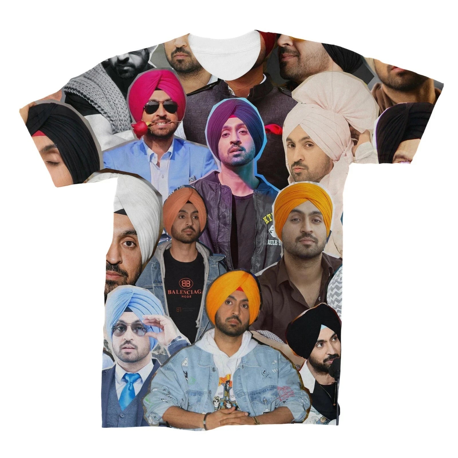 Diljit Dosanjh Photo Collage 3D T-Shirt Polyester TH597