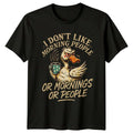 I Dont Like Morning People T-Shirt Coffee Sarcastic Gift For Him And Her