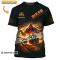 Unisex Shirt - Custom Death Biker, Cool Biker, Biker 3D T-Shirt V645