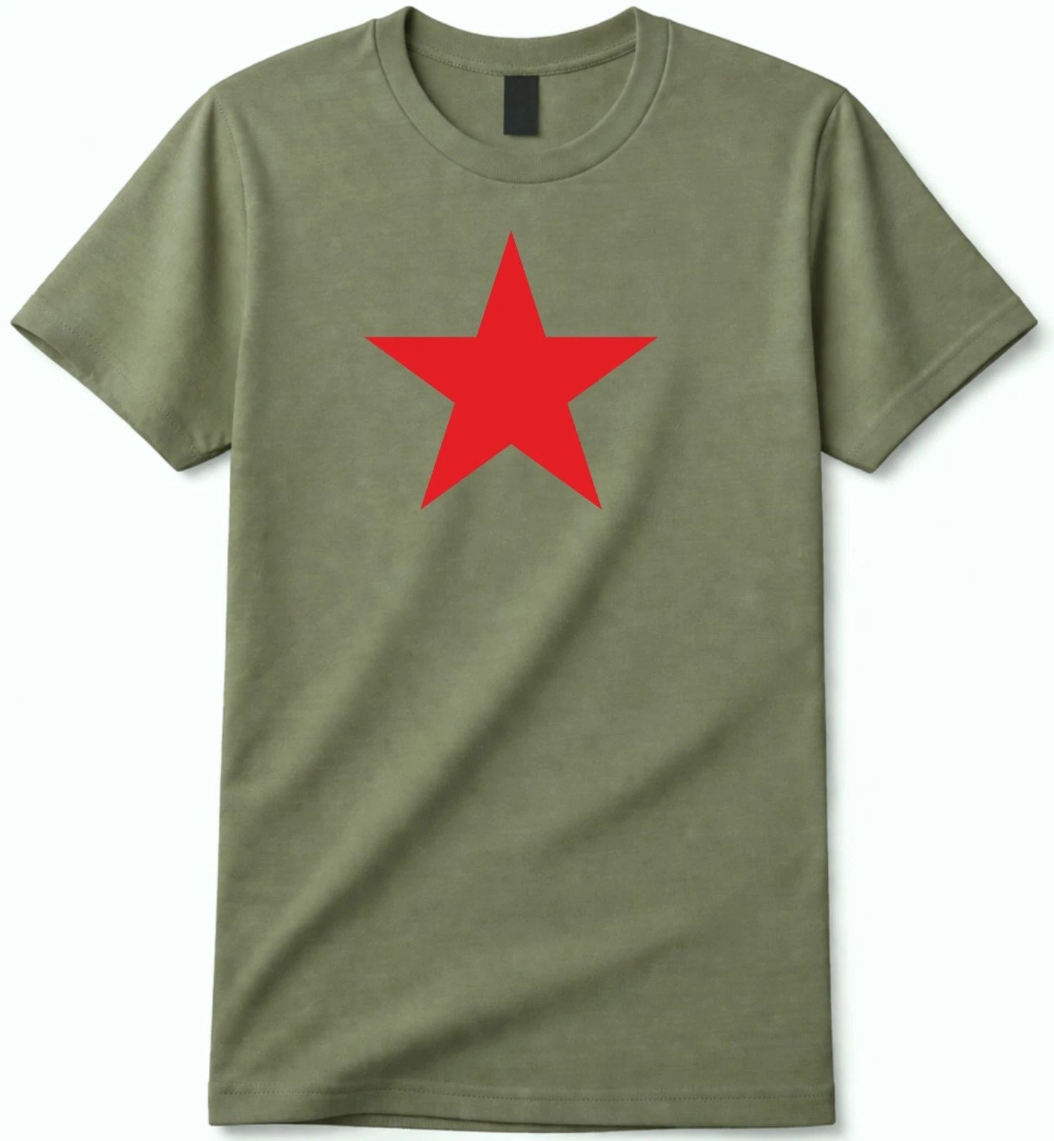 Red Star Graphic T Shirt Unisex Cotton Casual Streetwear Tee