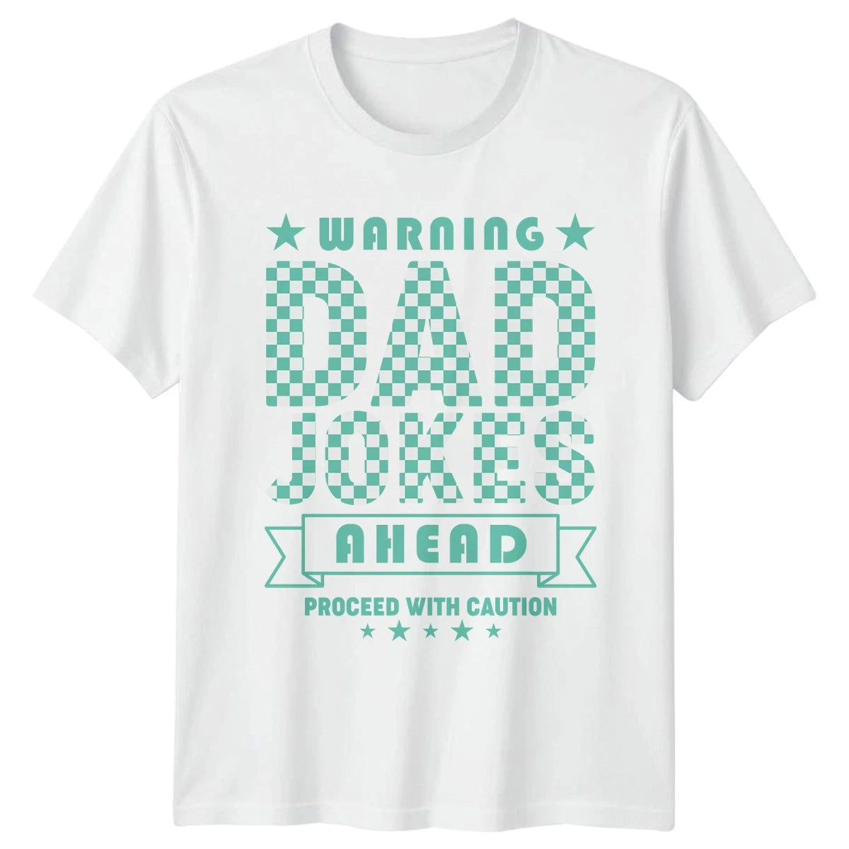 Warning Dad Jokes Ahead Proceed Mens T-Shirt Dad Jokes Fatherhood Fathers Day