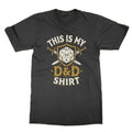 This Is My D&D Shirt t-shirt dungeons + dragons top rpg gm tee