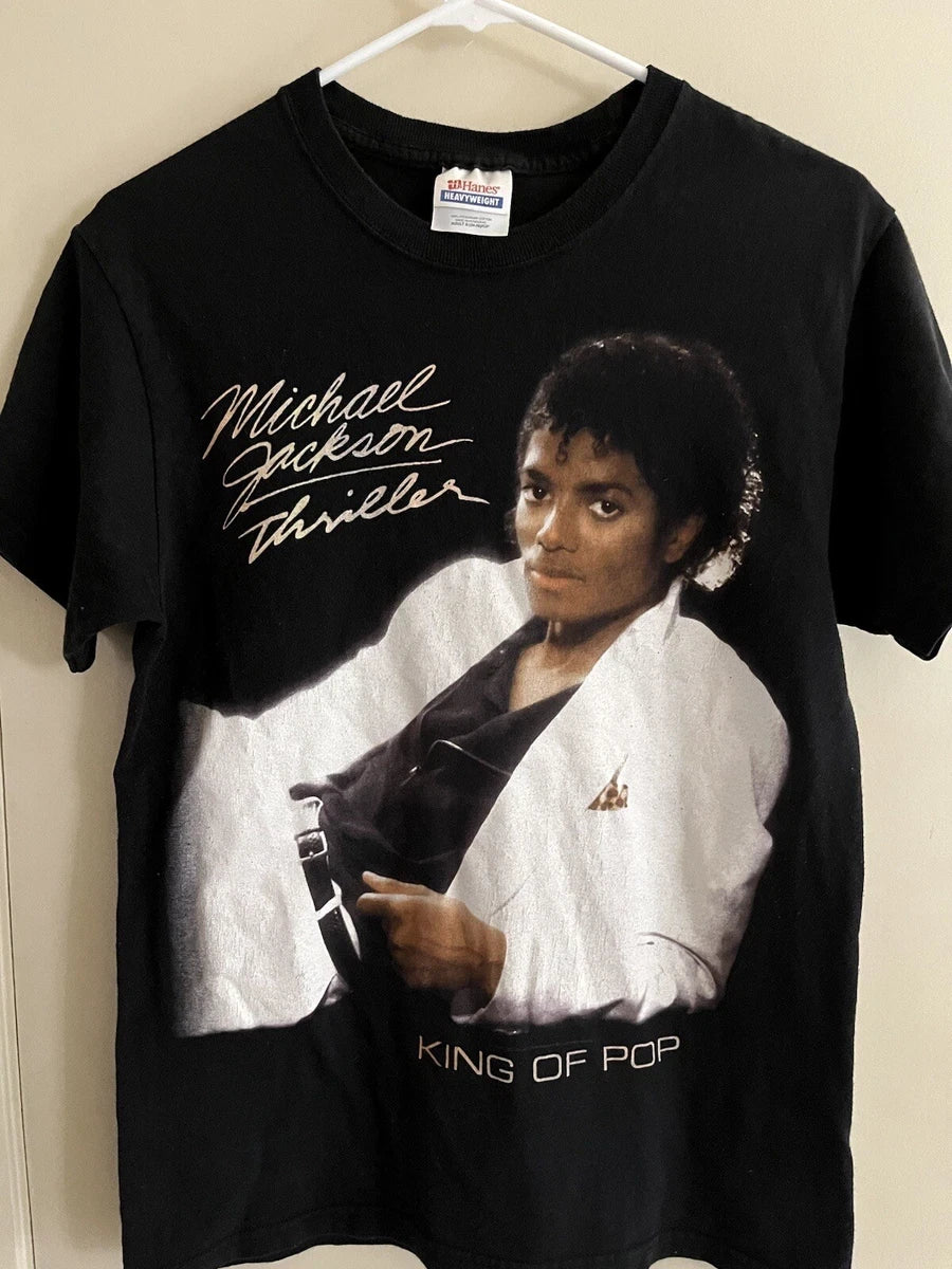 Vintage Michael Jackson Thriller King of Pop Hanes Heavyweight