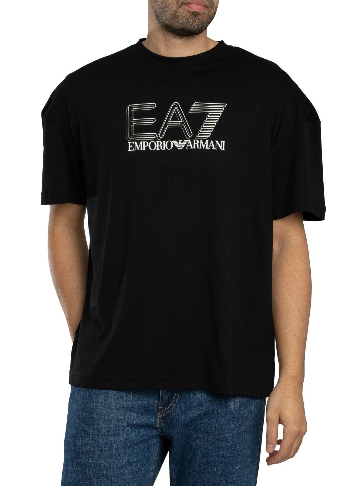 EA7 Men's Echo Graphic T-Shirt, Black