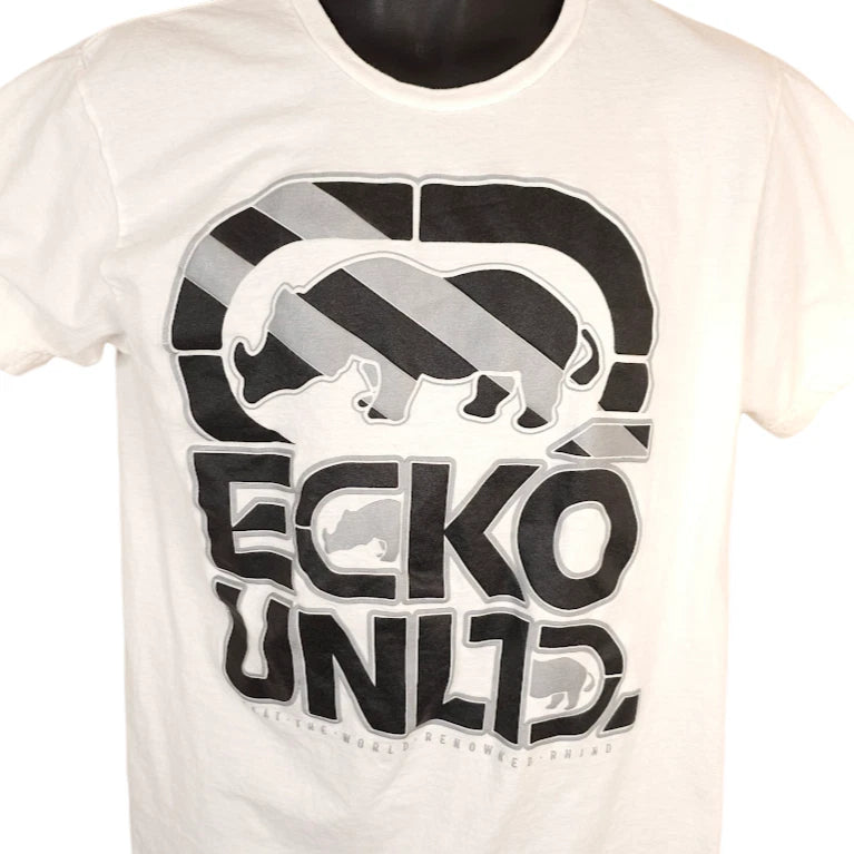 Ecko Unltd T Shirt Mens Size Medium White Streetwear