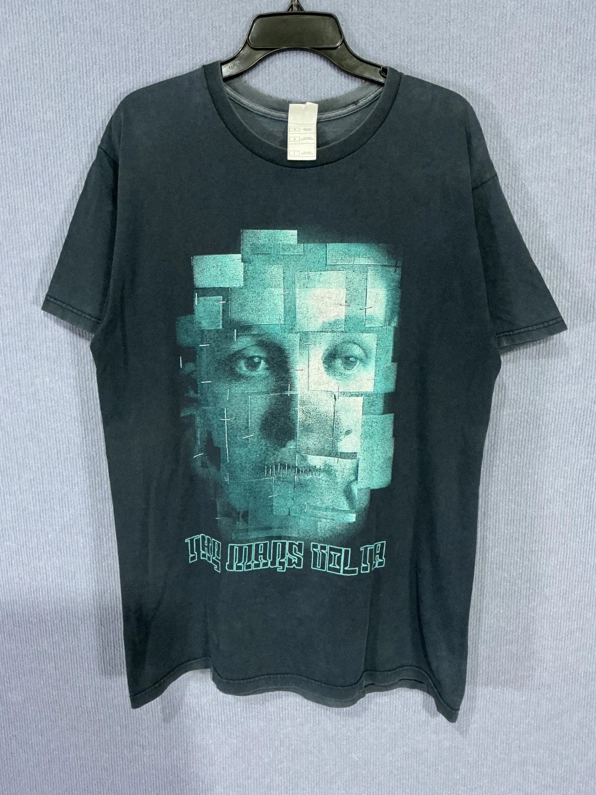 Vintage Shirt Y2K The Mars Volta Band Tour American Rock Black Faded Size L