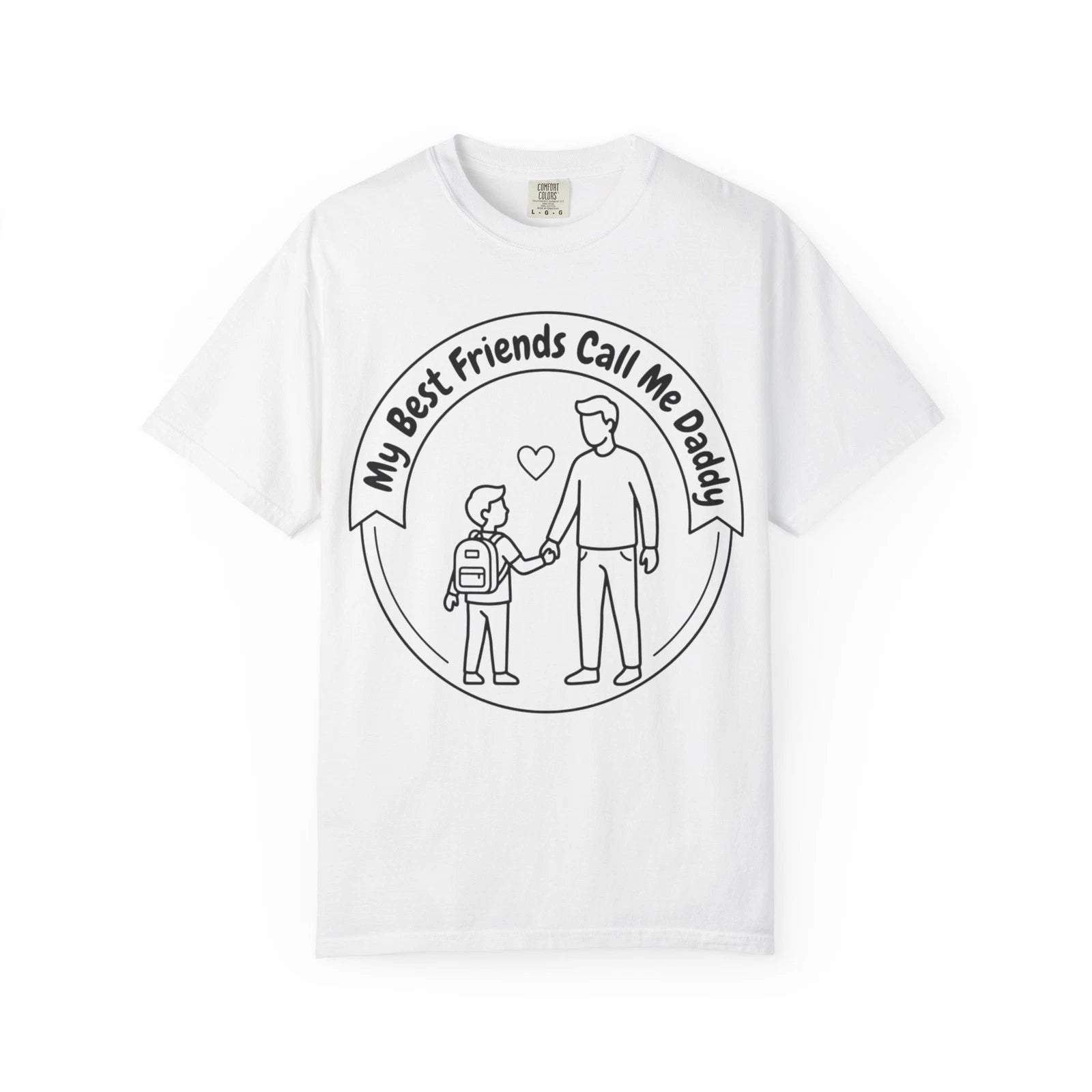 My Best Friends Call Me Daddy T-shirt | Father and Child Illustration