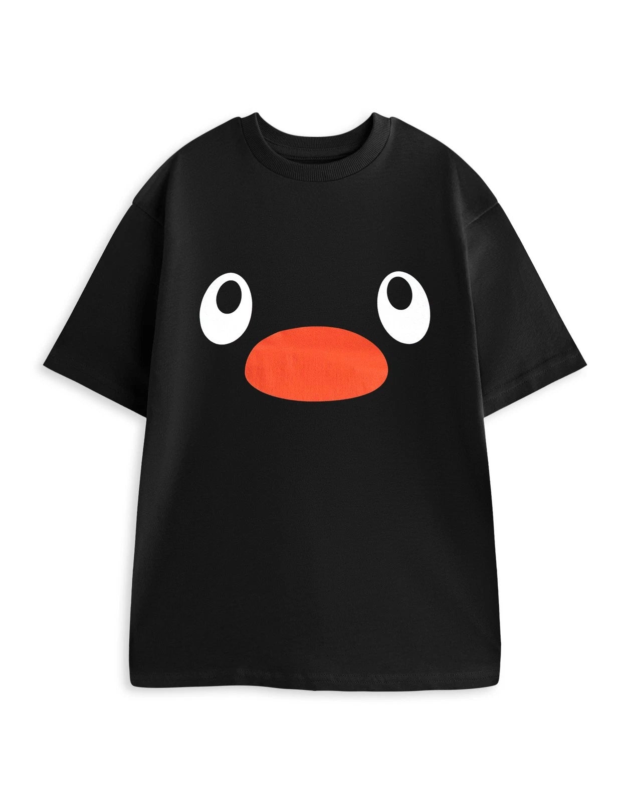 Pingu Short Sleeved T-Shirt | Unisex Black | Official Merch