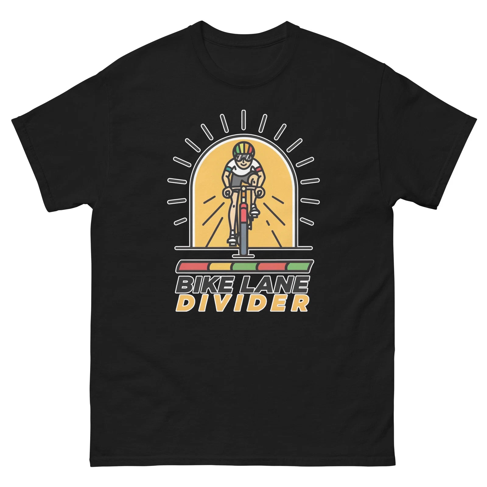 Bike Lane Divider Object Place Item Urban T-Shirt