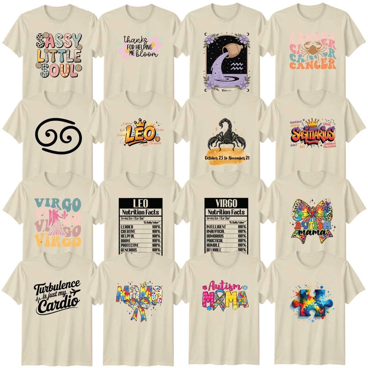 Support Astrology Adult T-Shirt Cancer Zodiac Sign Birthday Gift