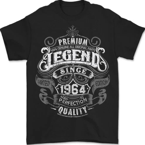 Premium Legend 62nd Birthday 1964 Mens T-Shirt 100% Cotton