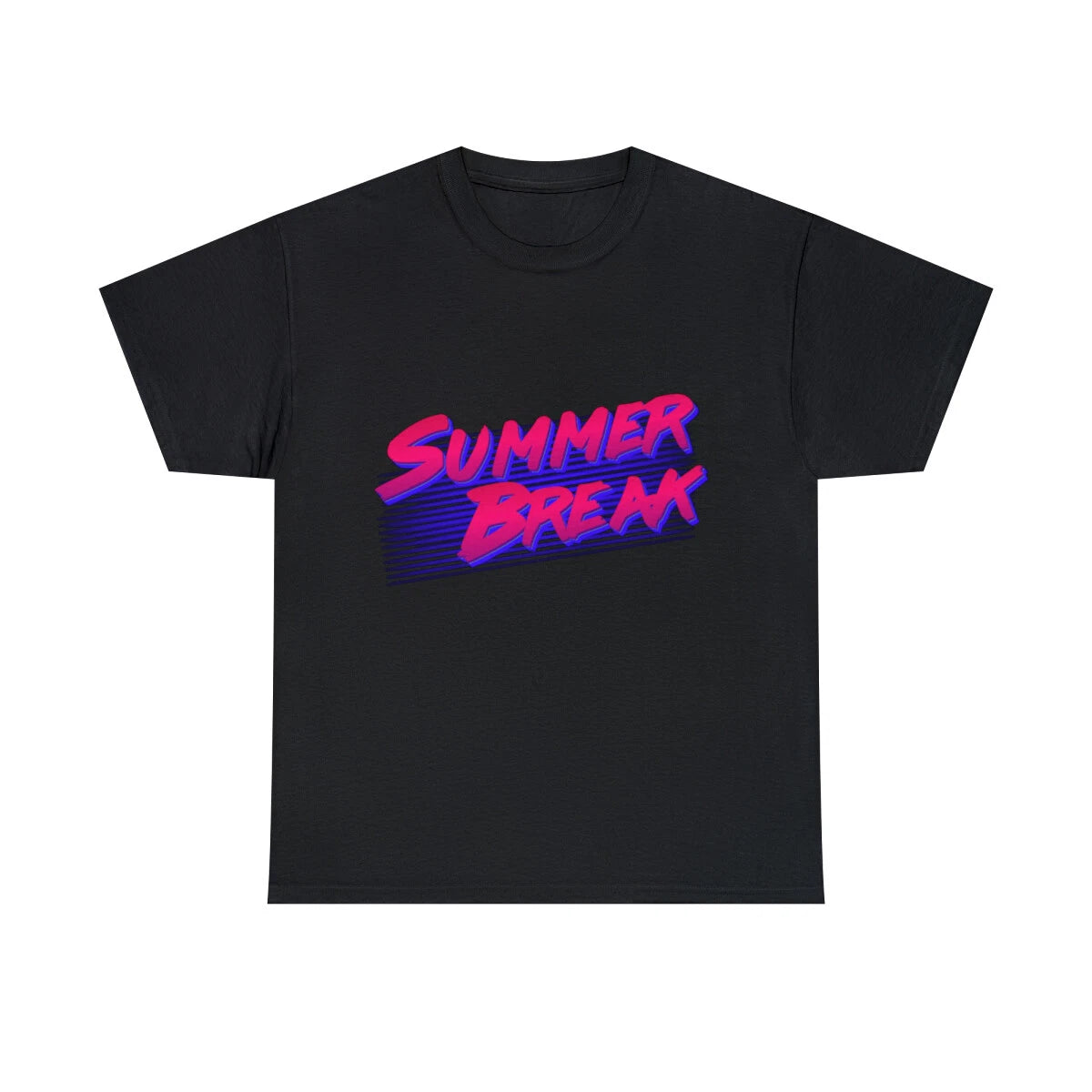 Summer Break Retro Graphic Tee Shirt, S-5XL