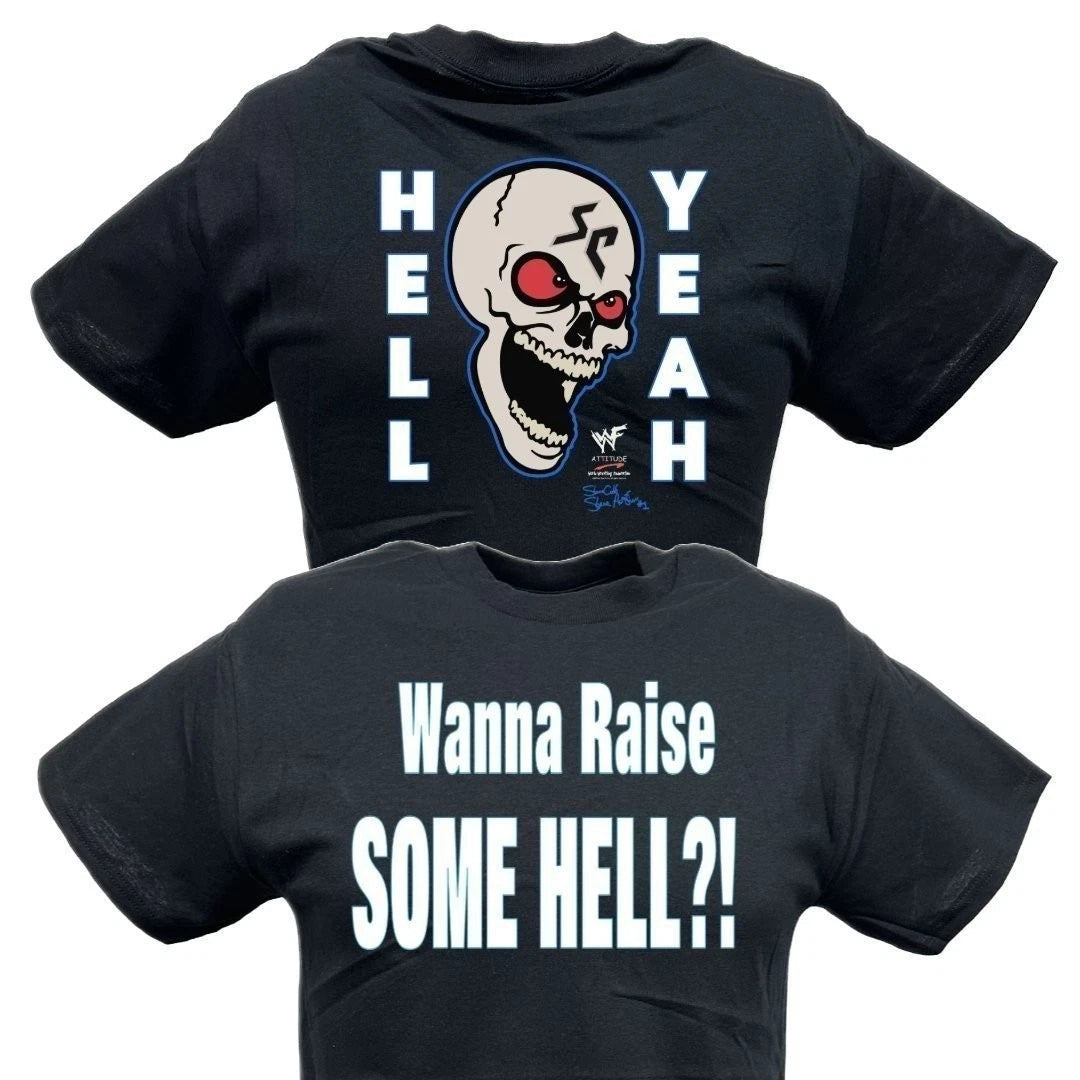 Stone Cold Steve Austin Hell Yeah Skull T-shirt