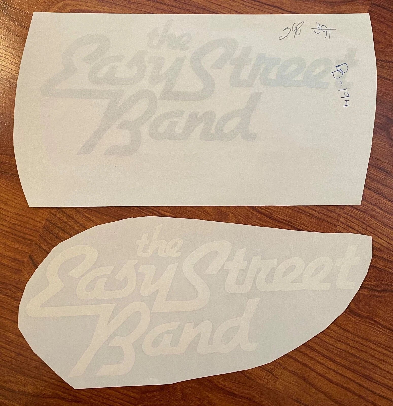 Bruce Springsteen Easy Street Band T-Shirt Transfer Your Choice White or Black