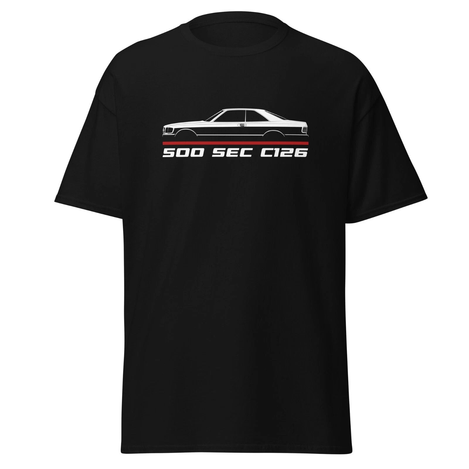 Premium T-Shirt For Mercedes 500 SEC C126 1981-1985 Car Fans Birthday Gift