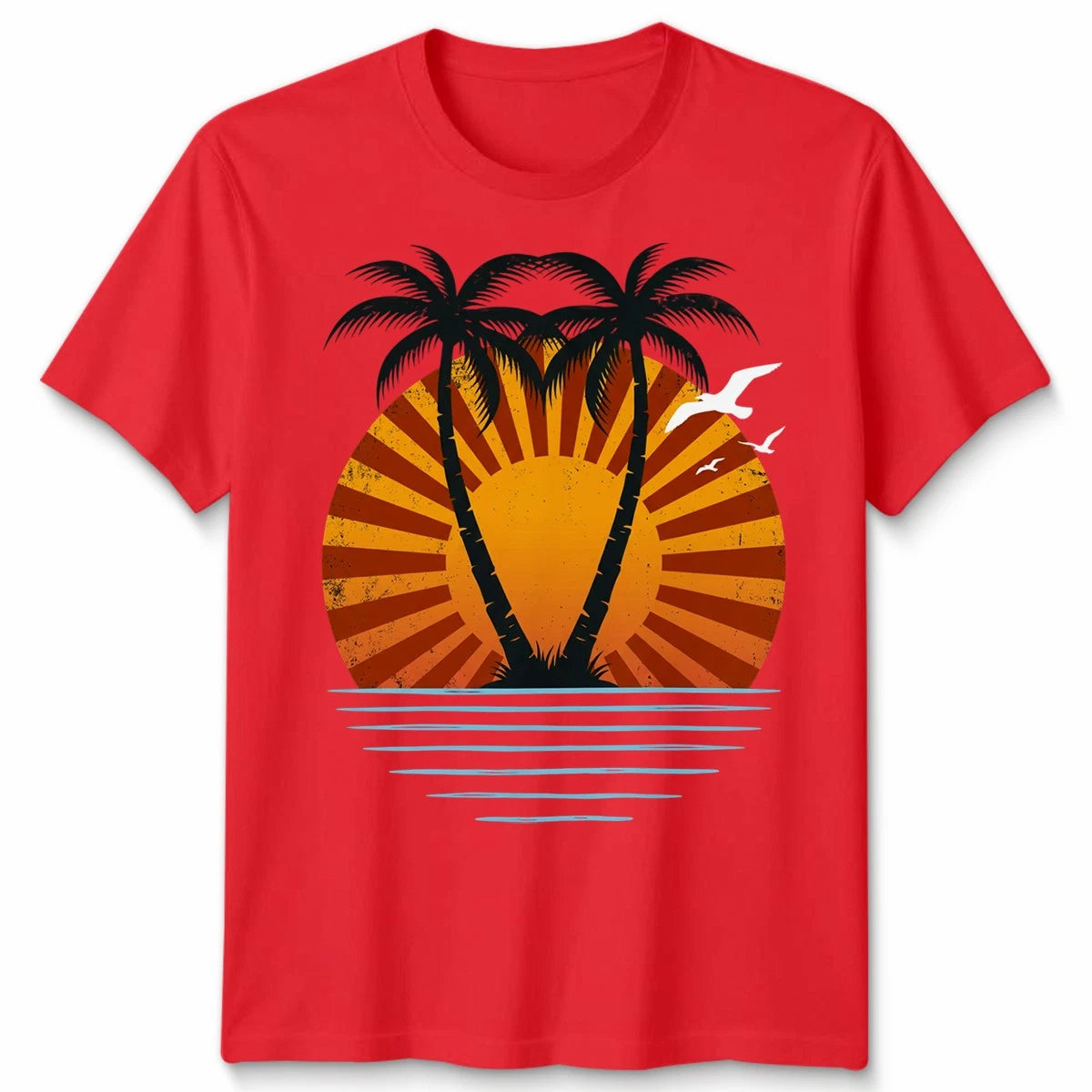 Etro Sunset Palm Tree Unisex T Shirt Vintage Synthwave Beach Summer Vibes